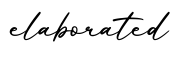 单词elaborated书写