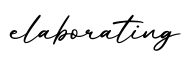 单词elaborating书写