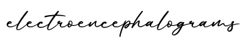 单词electroencephalograms书写