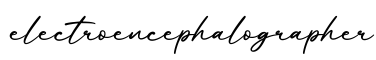 单词electroencephalographer书写
