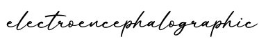 单词electroencephalographic书写