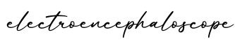 单词electroencephaloscope书写