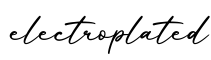 单词electroplated书写