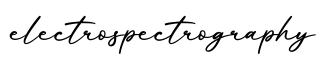 单词electrospectrography书写