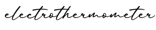 单词electrothermometer书写