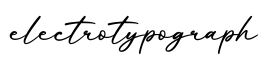 单词electrotypograph书写
