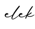 单词elek书写