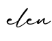 单词elen书写
