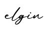 单词elgin书写