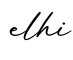 单词elhi书写