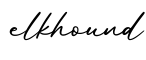 单词elkhound书写