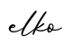 单词elko书写