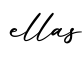 单词ellas书写