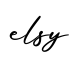 单词elsy书写