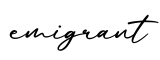 单词emigrant书写