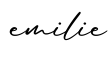 单词emilie书写