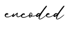 单词encoded书写