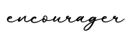 单词encourager书写