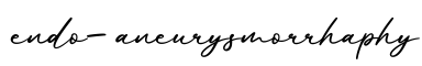 单词endo-aneurysmorrhaphy书写