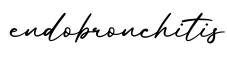 单词endobronchitis书写