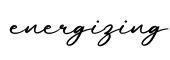 单词energizing书写