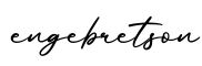 单词engebretson书写
