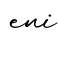 单词eni书写