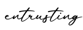 单词entrusting书写