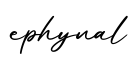 单词ephynal书写
