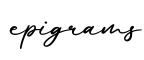 单词epigrams书写