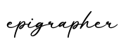 单词epigrapher书写