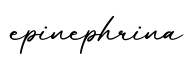 单词epinephrina书写