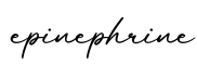 单词epinephrine书写