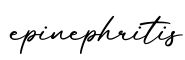 单词epinephritis书写