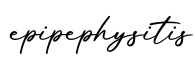 单词epipephysitis书写