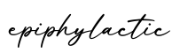 单词epiphylactic书写
