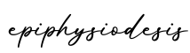 单词epiphysiodesis书写