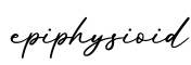 单词epiphysioid书写