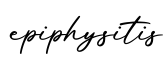 单词epiphysitis书写