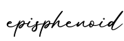 单词episphenoid书写