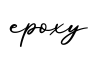 单词epoxy书写