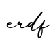 单词erdf书写