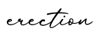 单词erection书写