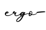 单词ergo-书写