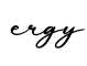 单词ergy书写