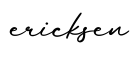 单词ericksen书写