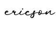 单词ericson书写