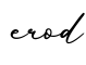 单词erod书写