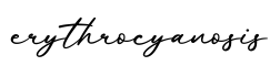 单词erythrocyanosis书写