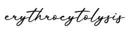 单词erythrocytolysis书写